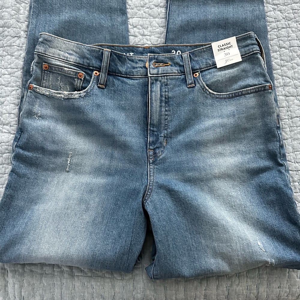 JCrew Women’s Classic Straight Jeans. New with Tags. Cropped fit.